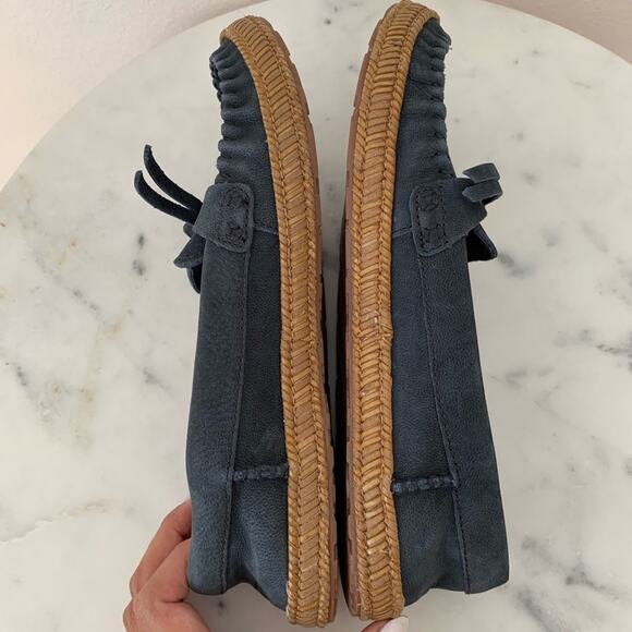 UGG Suede Loafers Blue Women's 5.5 US - Picture 5 of 7